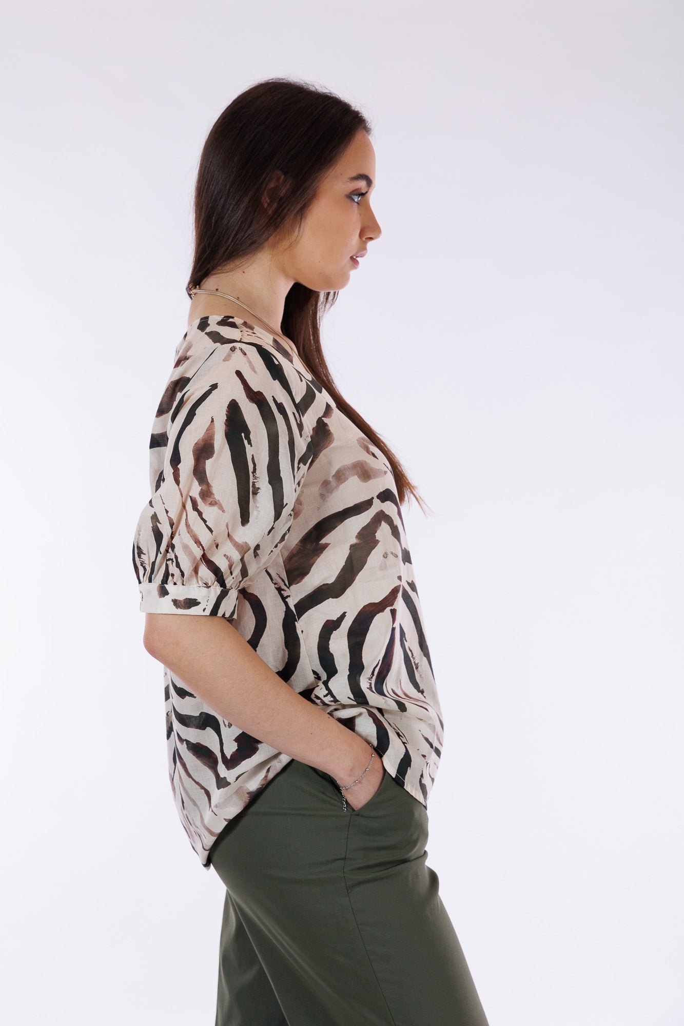Blusa scollo V over