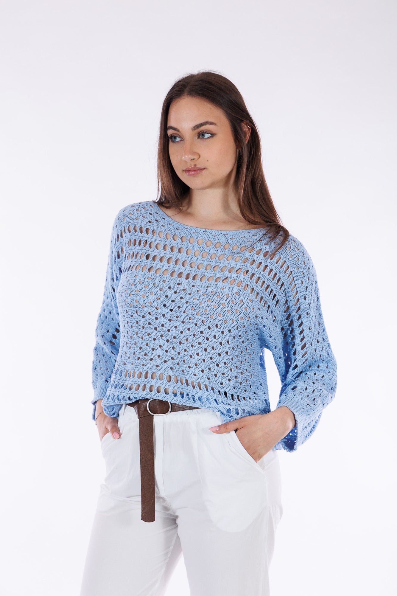 Pantalone tela vela cintura