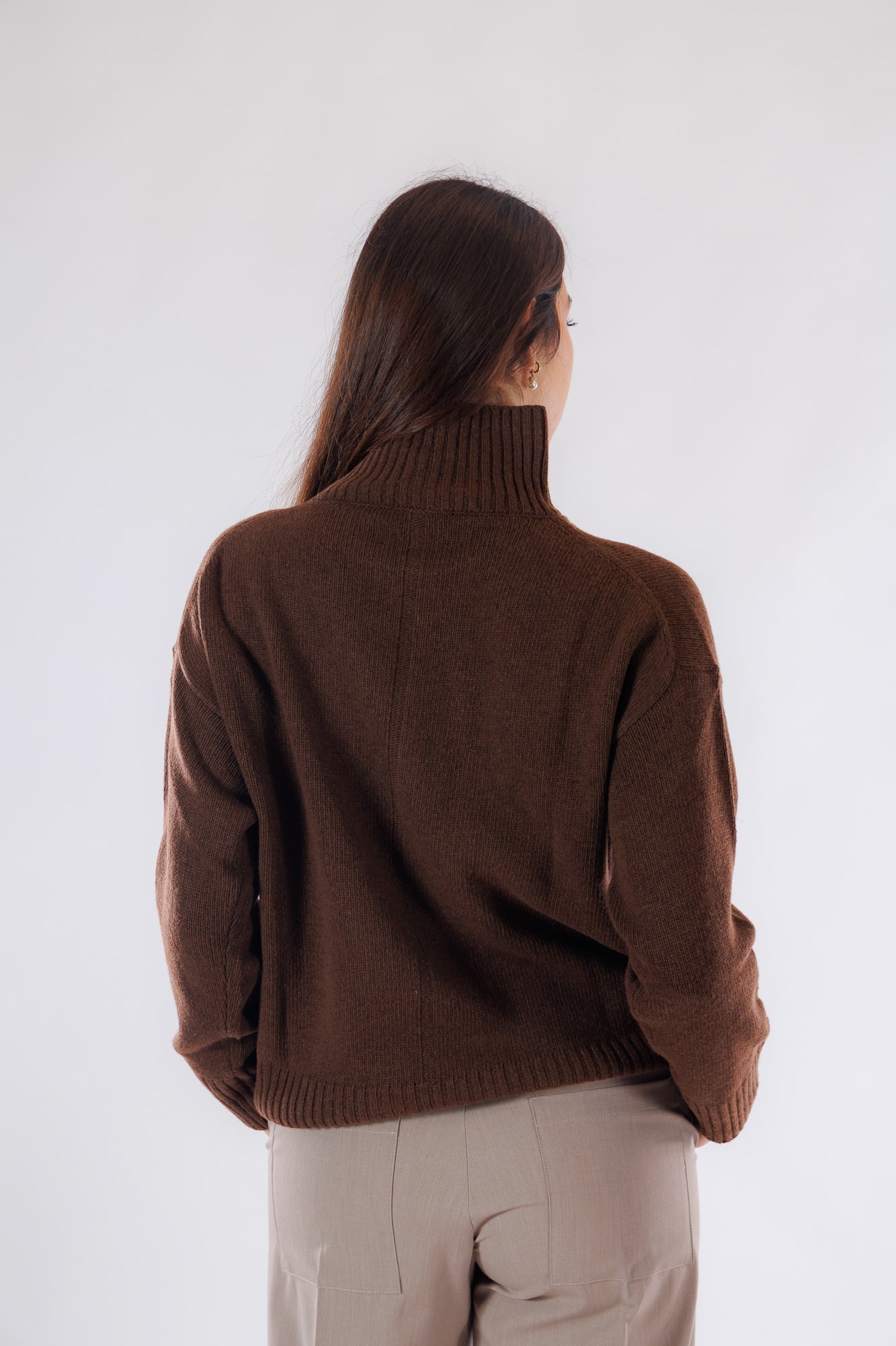 Maglia collo in piedi coste inglesi