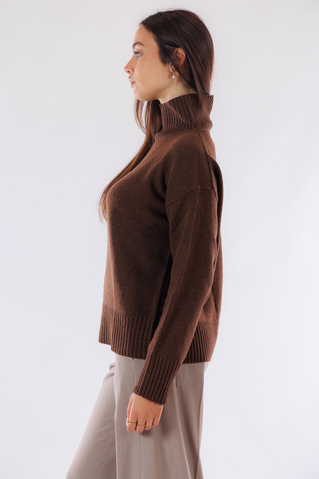 Maglia collo in piedi coste inglesi