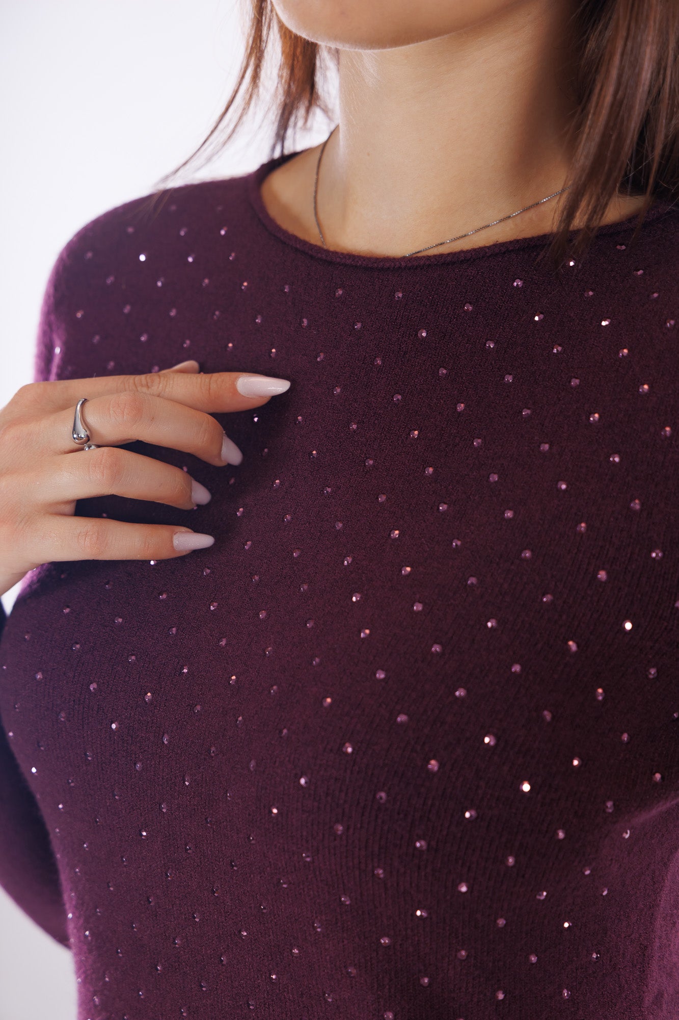 Maglia barca strass