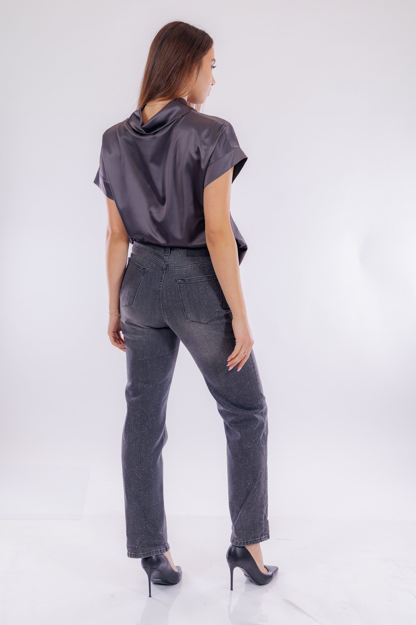 Jeans regular glitter