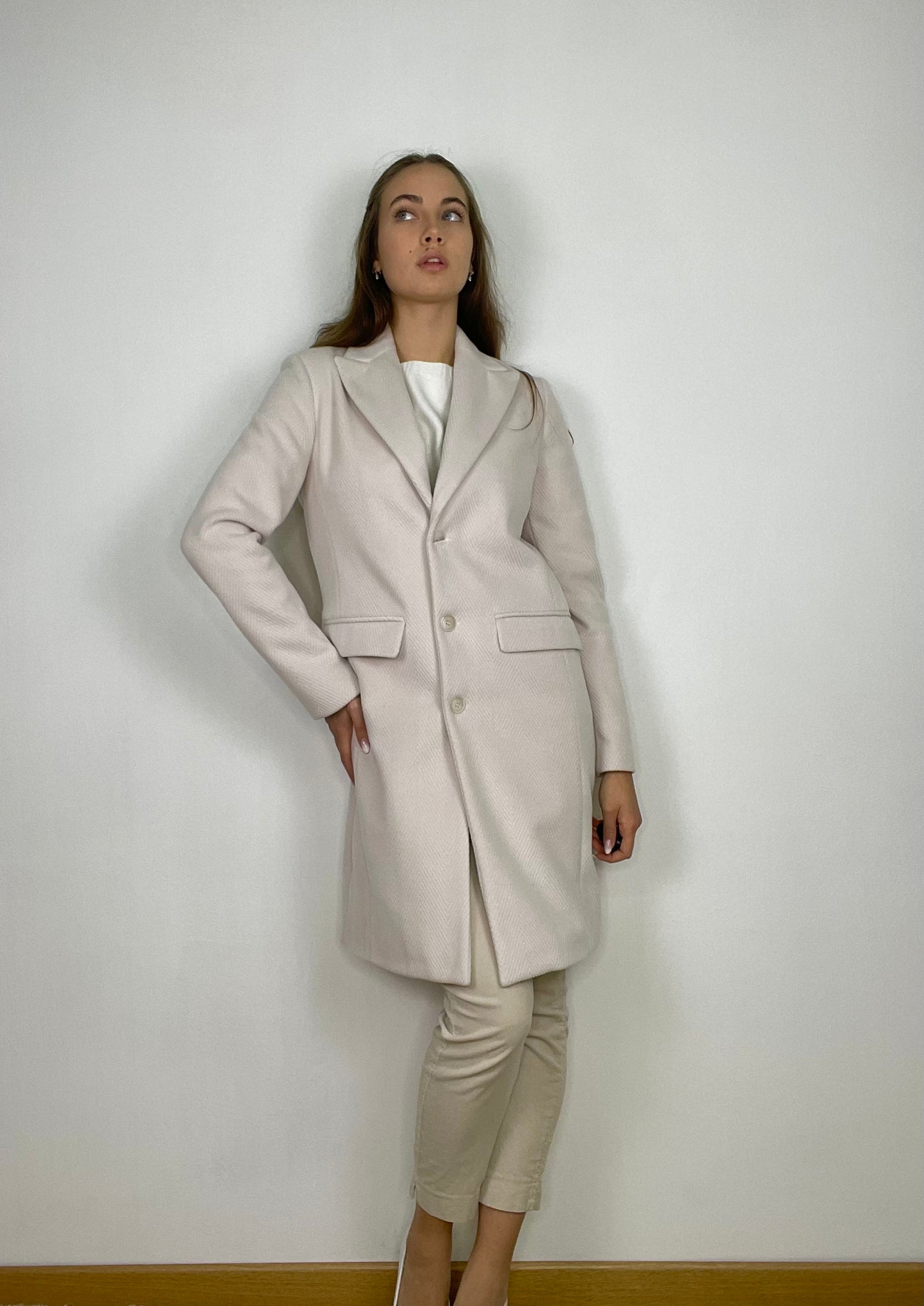 Cappotto spinato vellutato