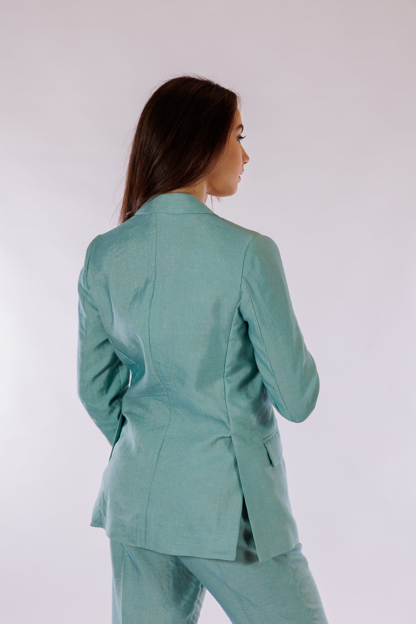 Tailleur m. lino cangiante