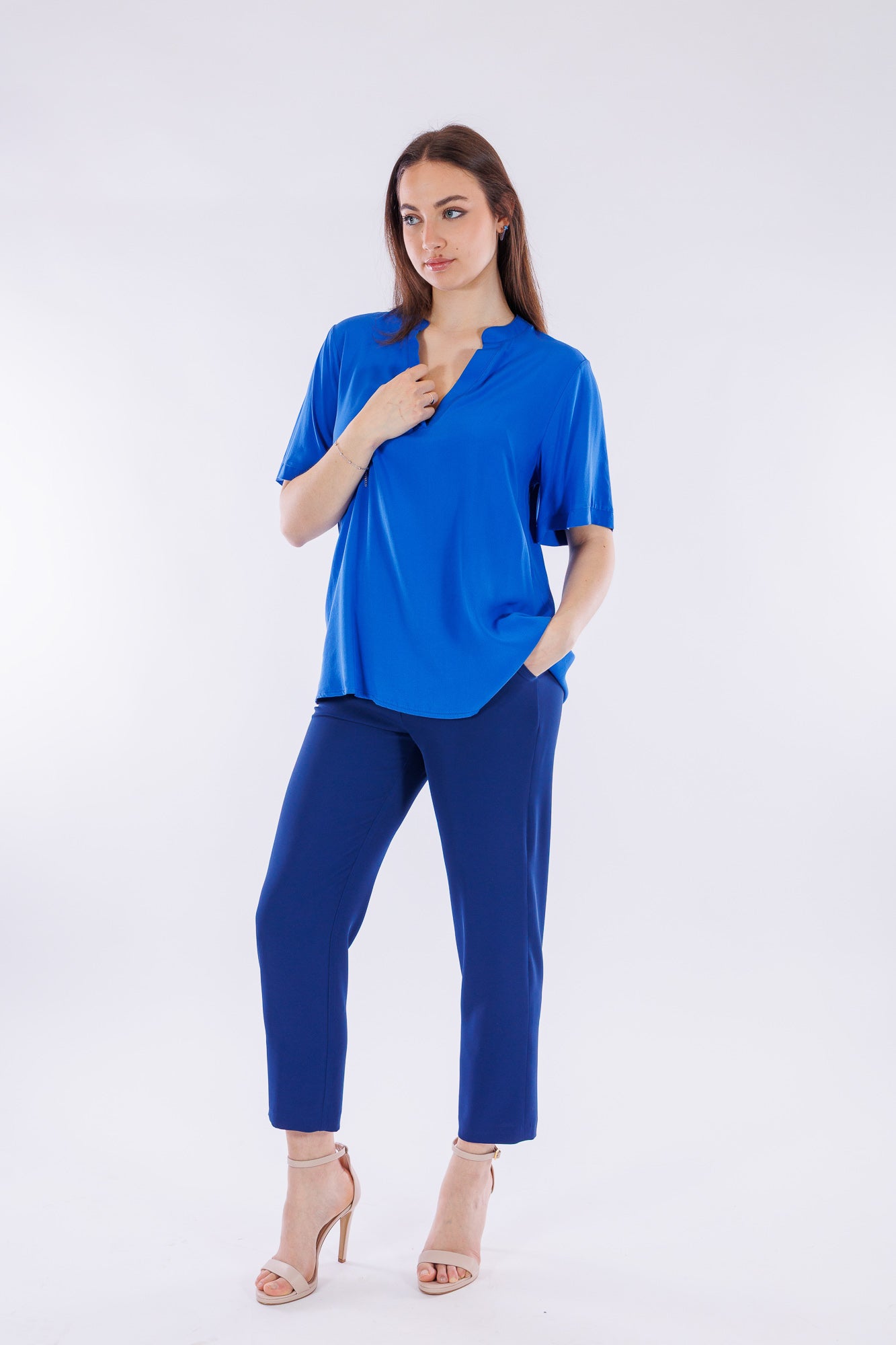 Blusa scollo a V