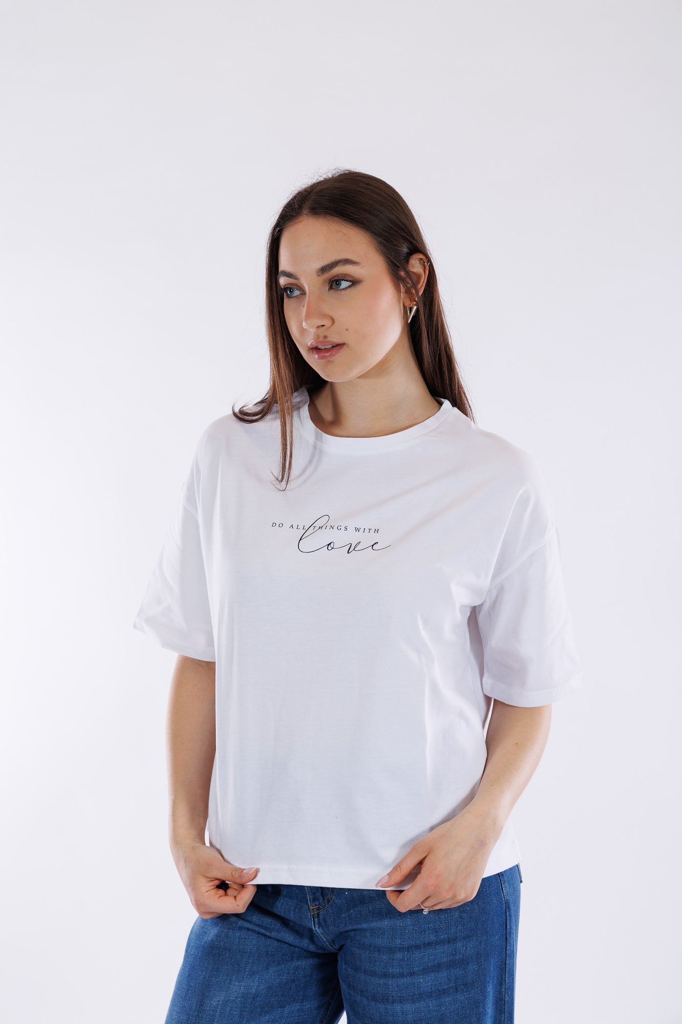 T-shirt cotone over