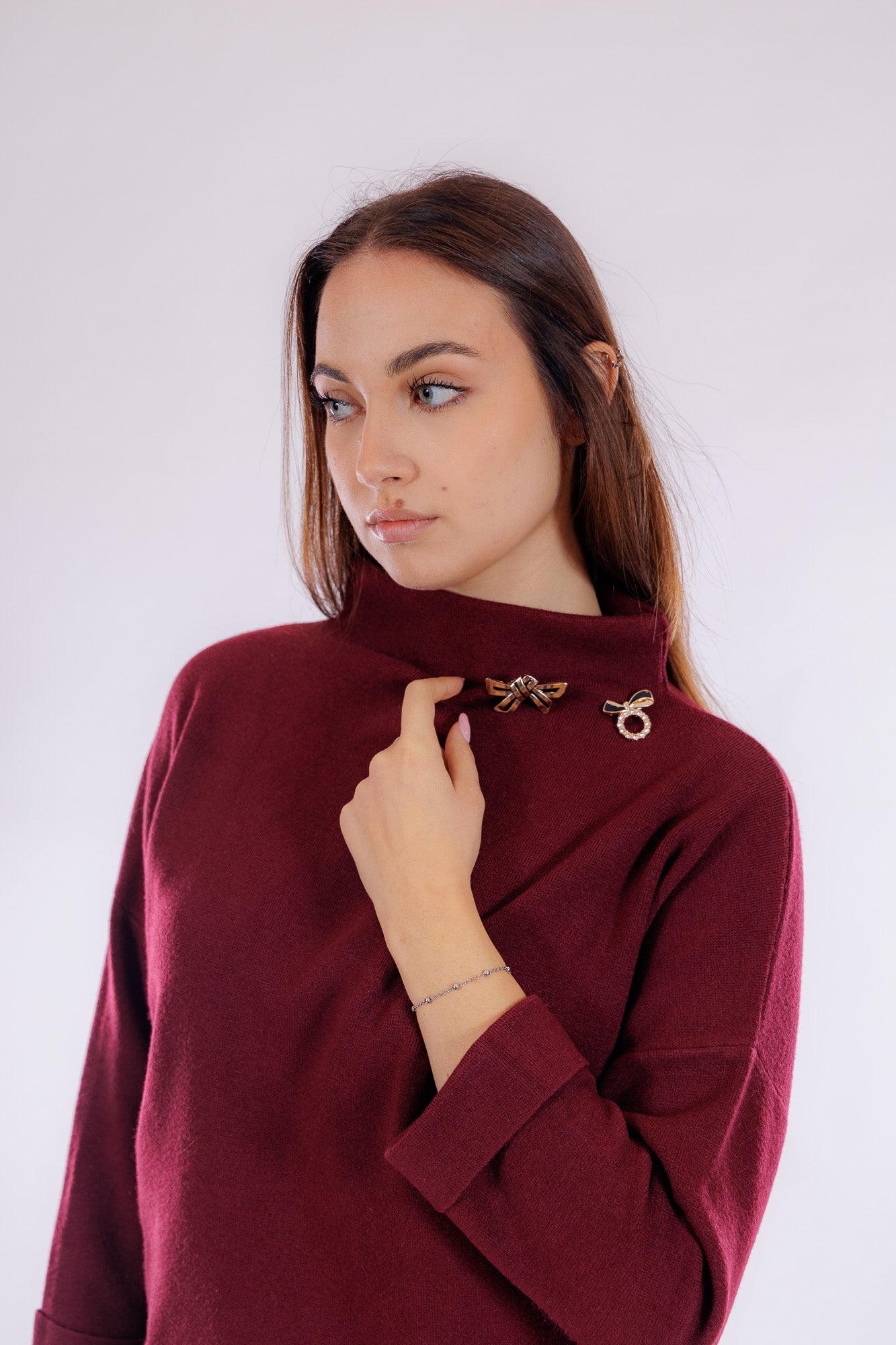 Maglia spille collo