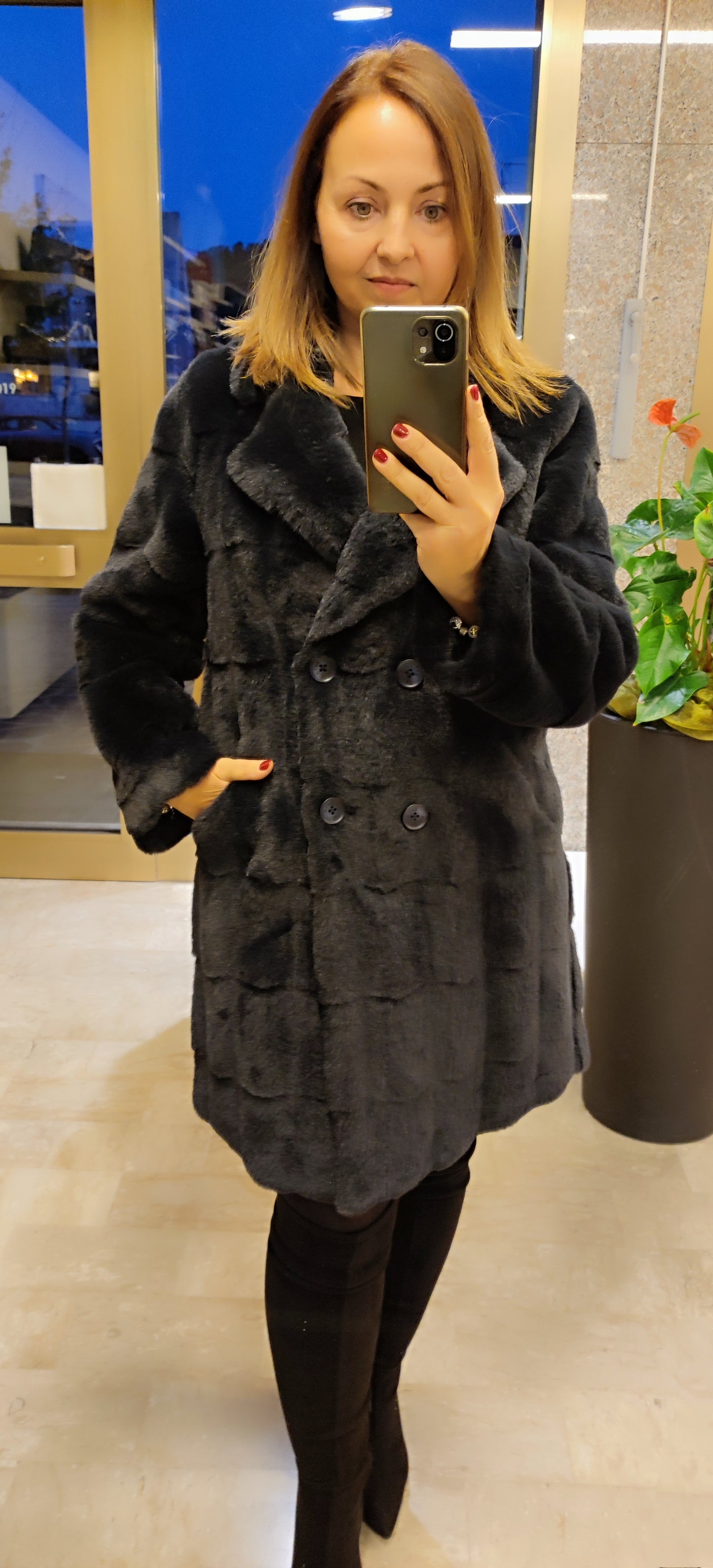 Cappotto Eco Pelliccia