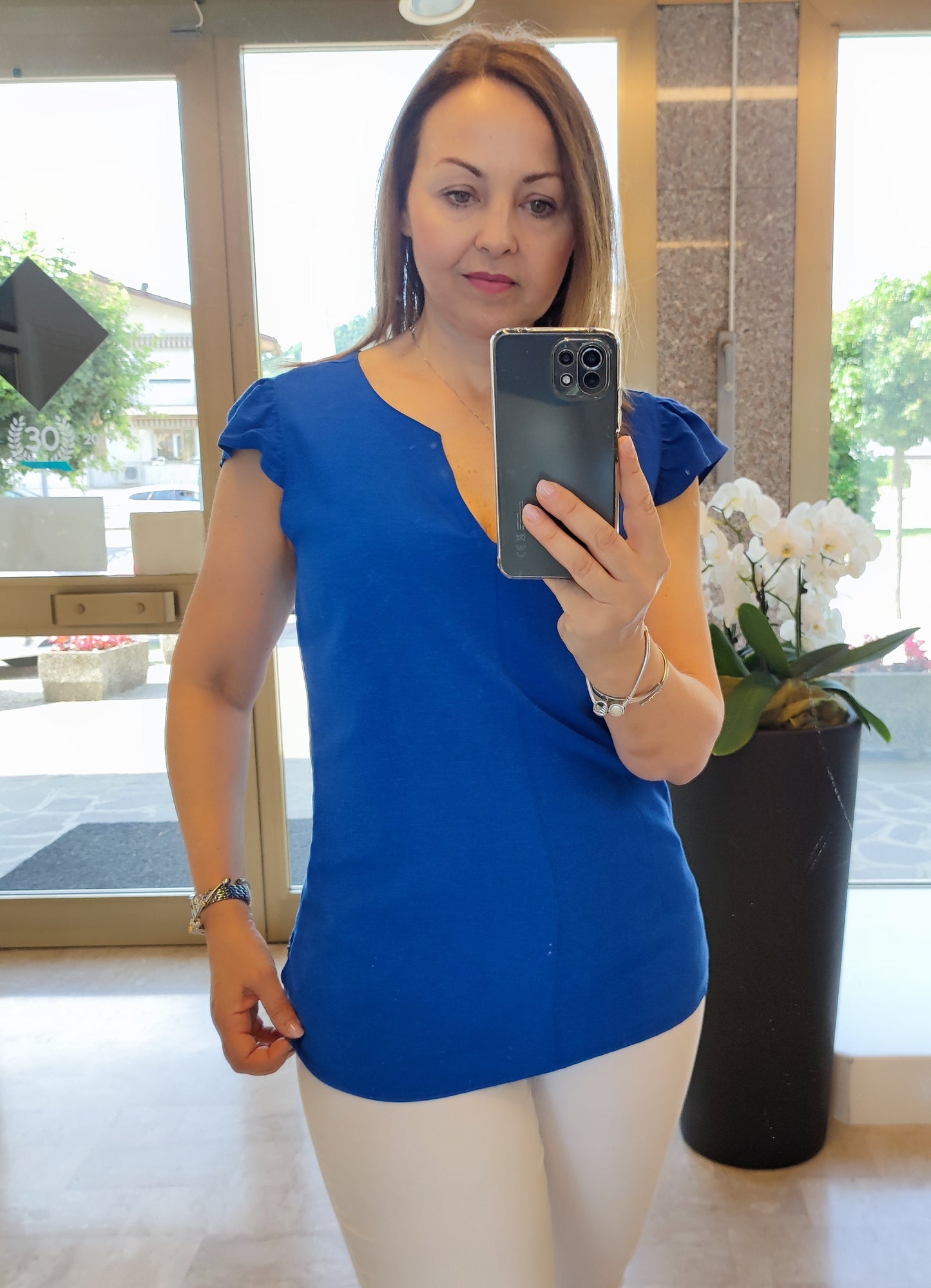 Blusa lino/viscosa