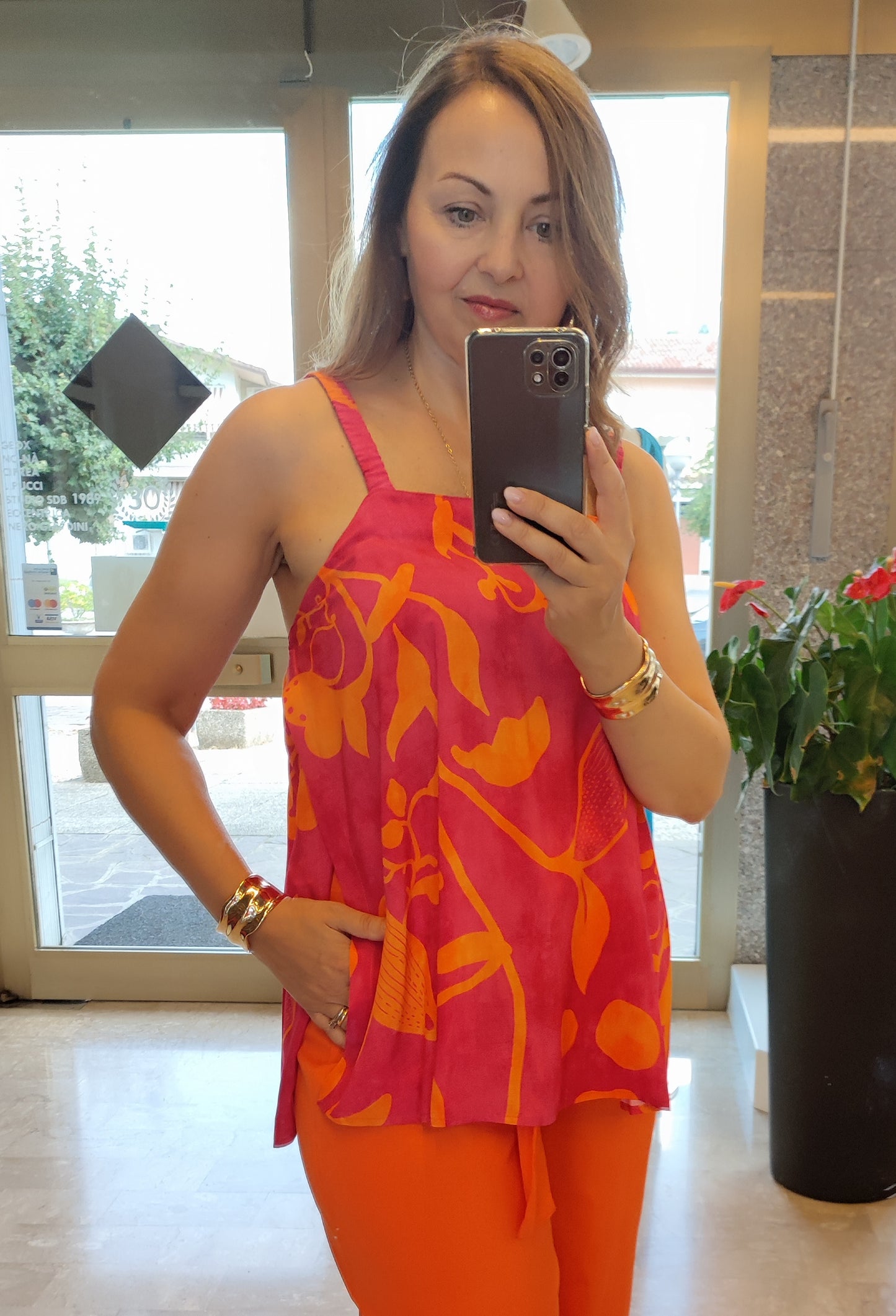 Top colorato