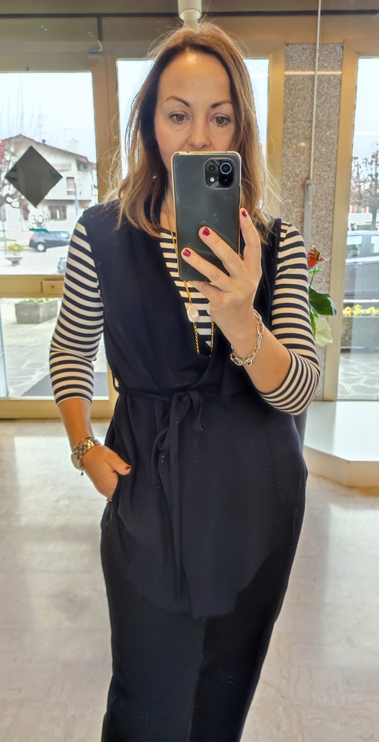 Gilet felpa garzata