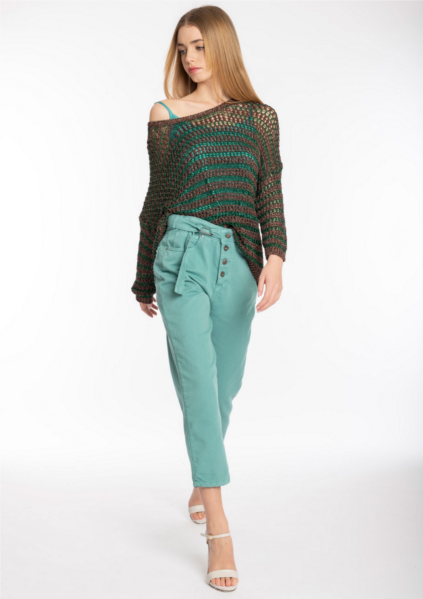 Perforated sweater