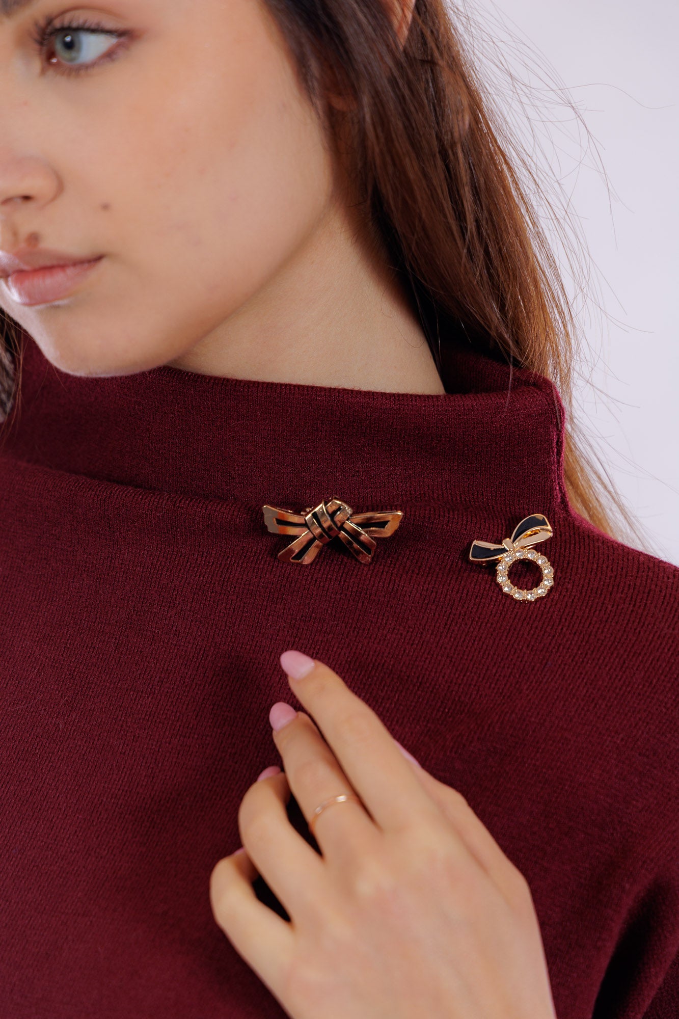 Maglia spille collo