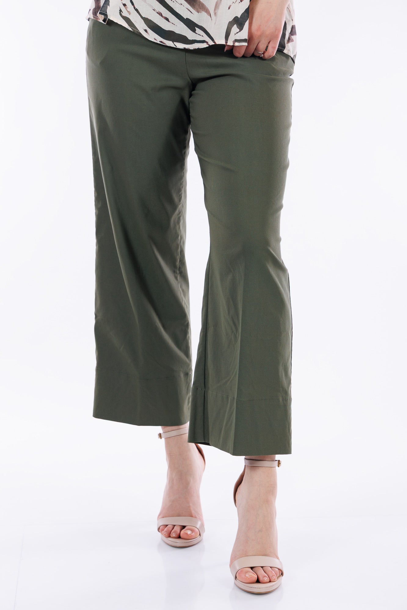 Pantalone cropped viscosa