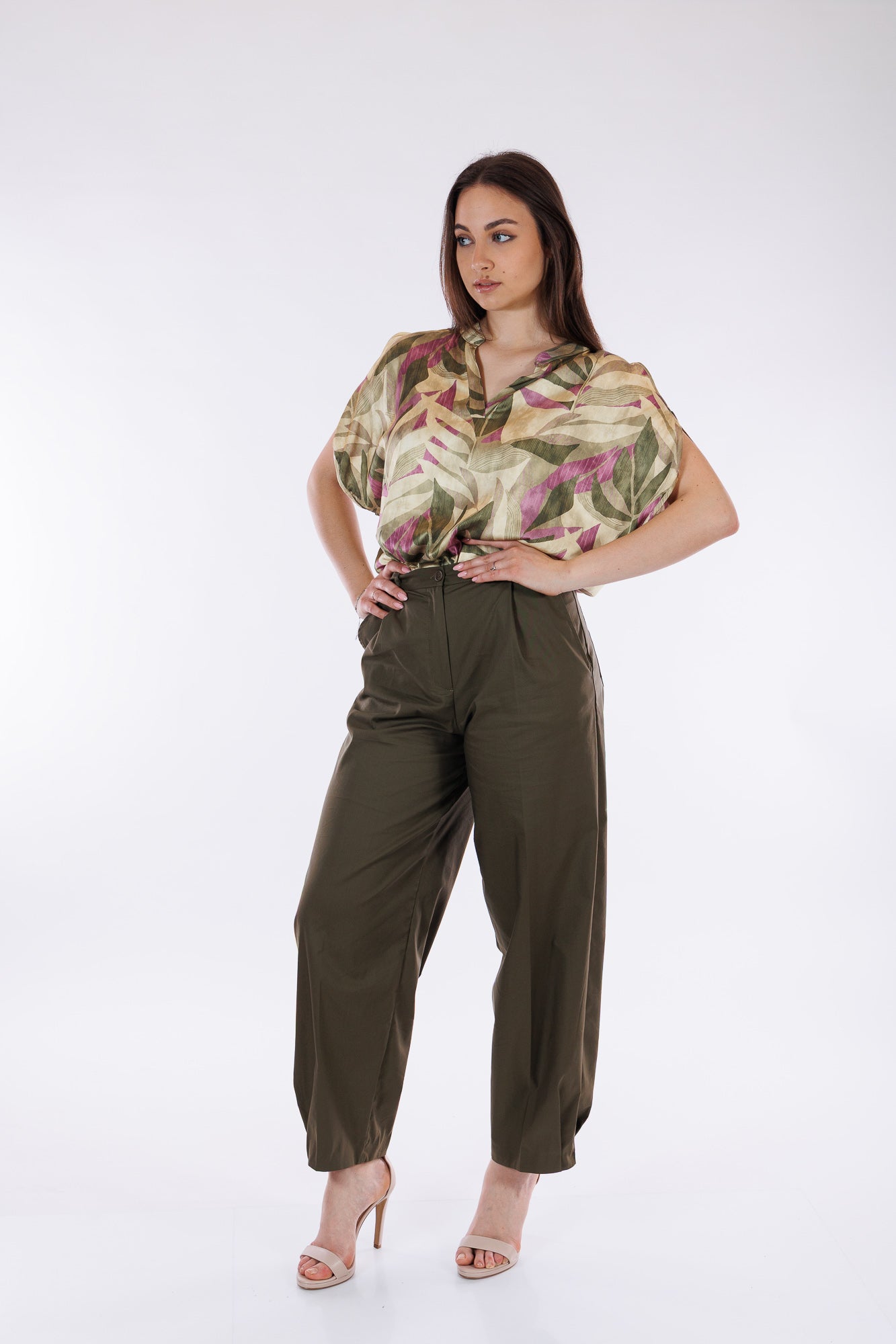 Blusa oblò spalla