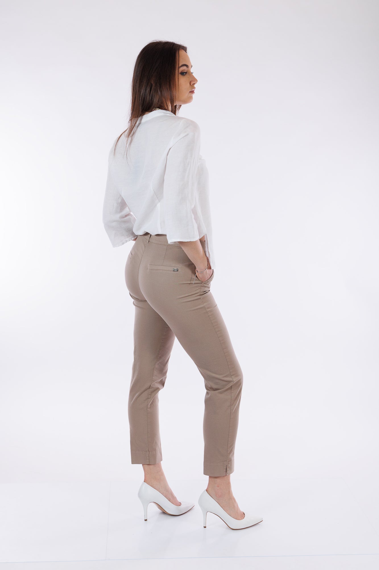 Pantalone chinos cotone spacchetti