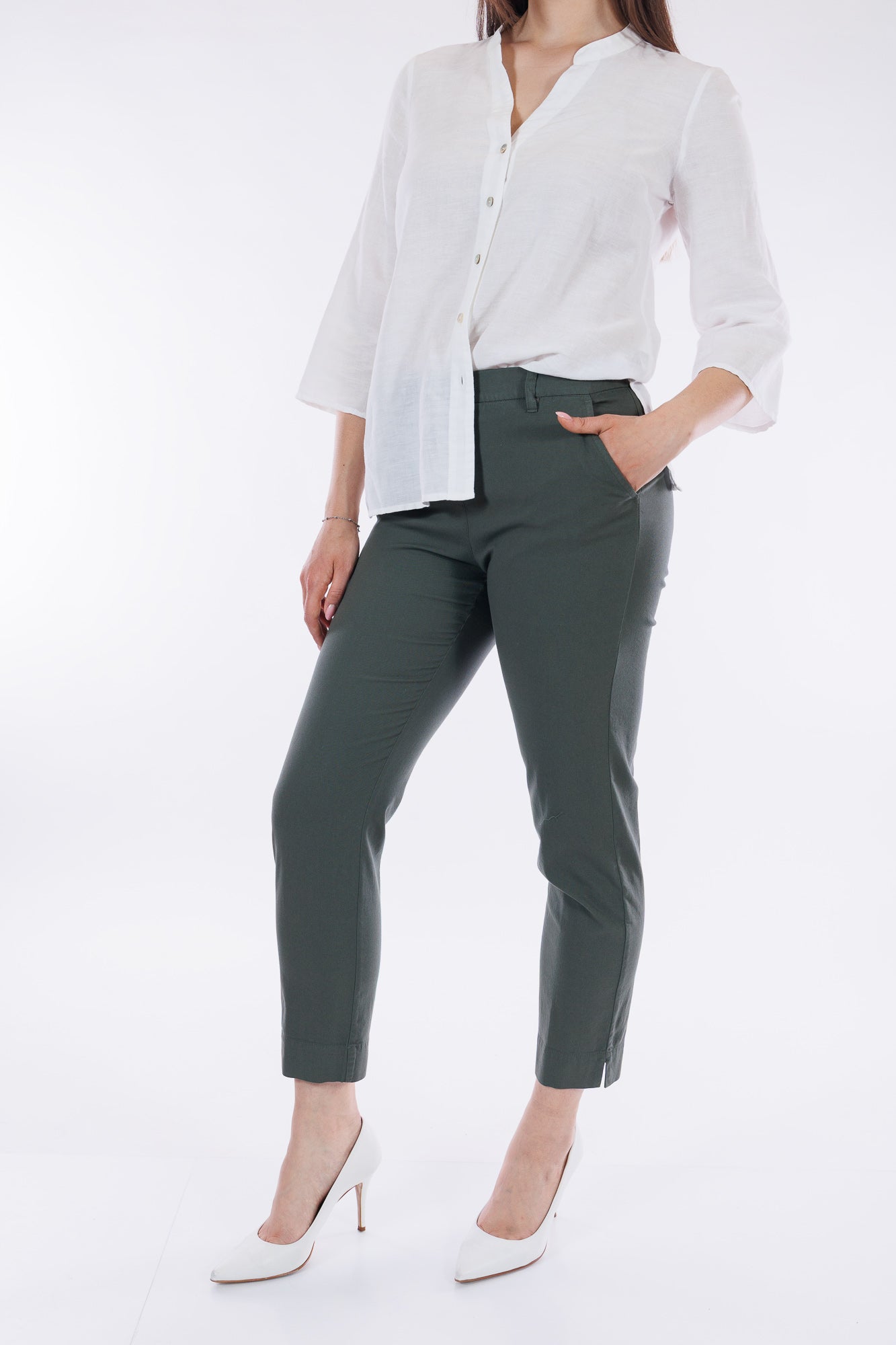 Pantalone chinos cotone spacchetti