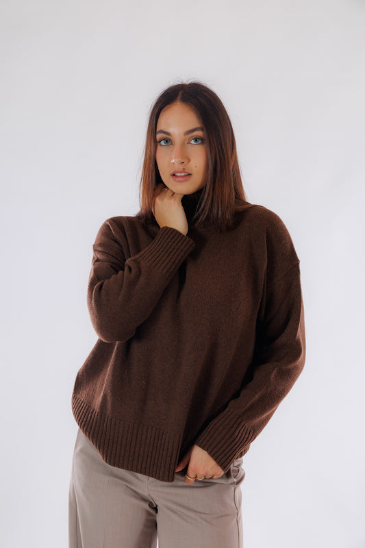 Maglia collo in piedi coste inglesi