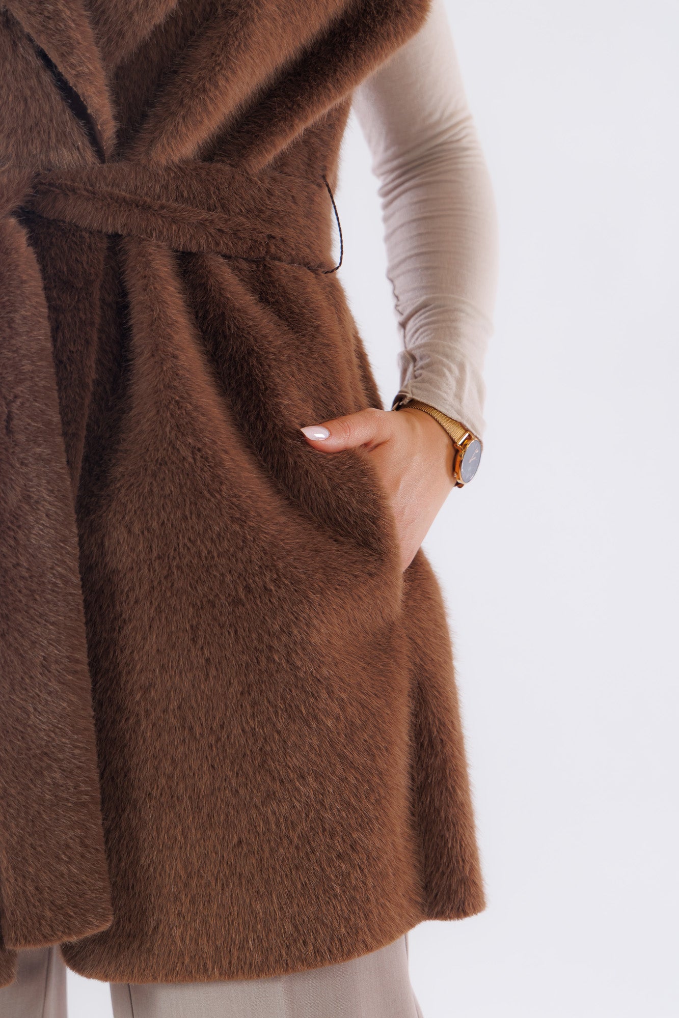 Gilet eco pelliccia