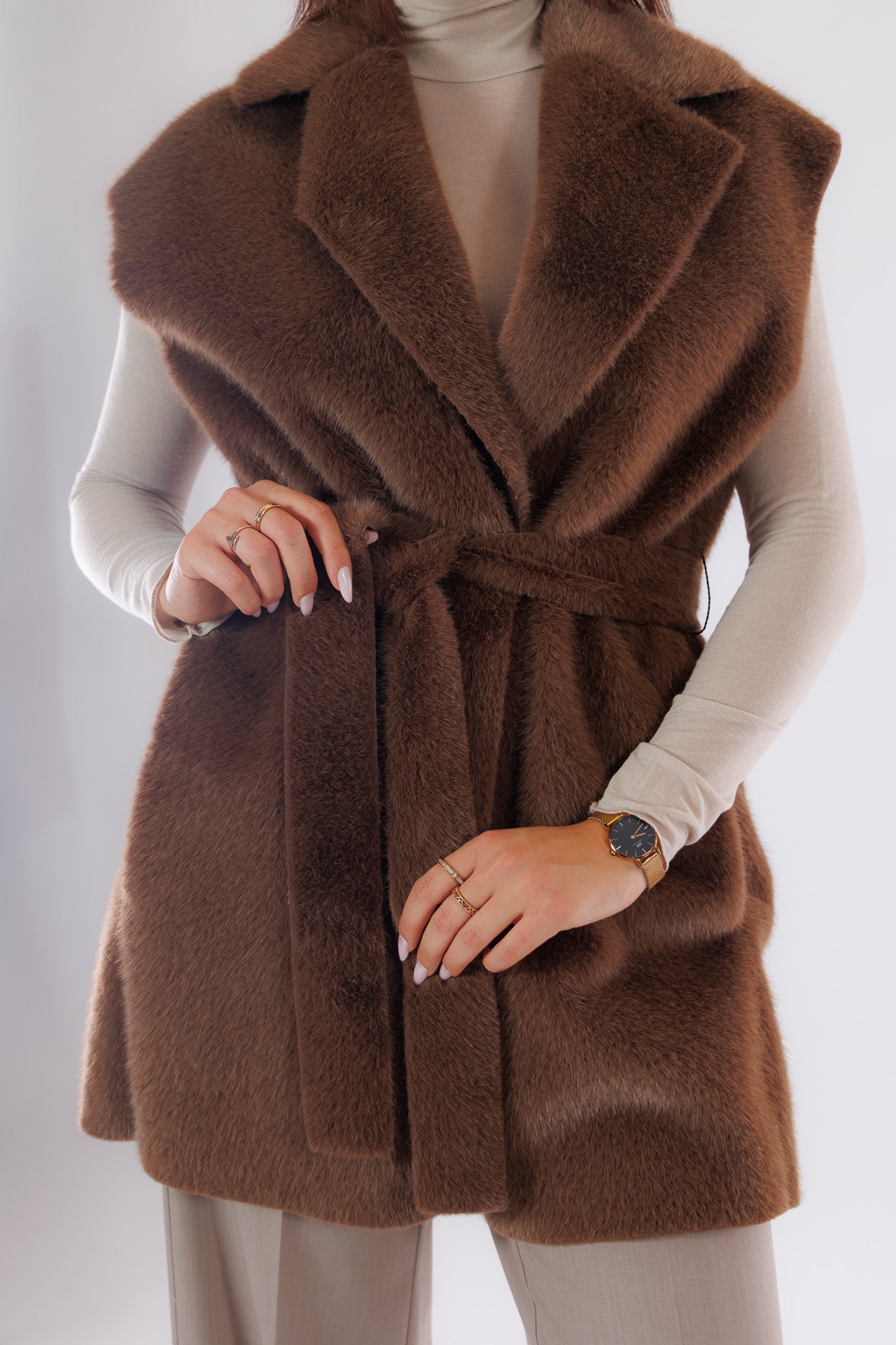 Gilet eco pelliccia