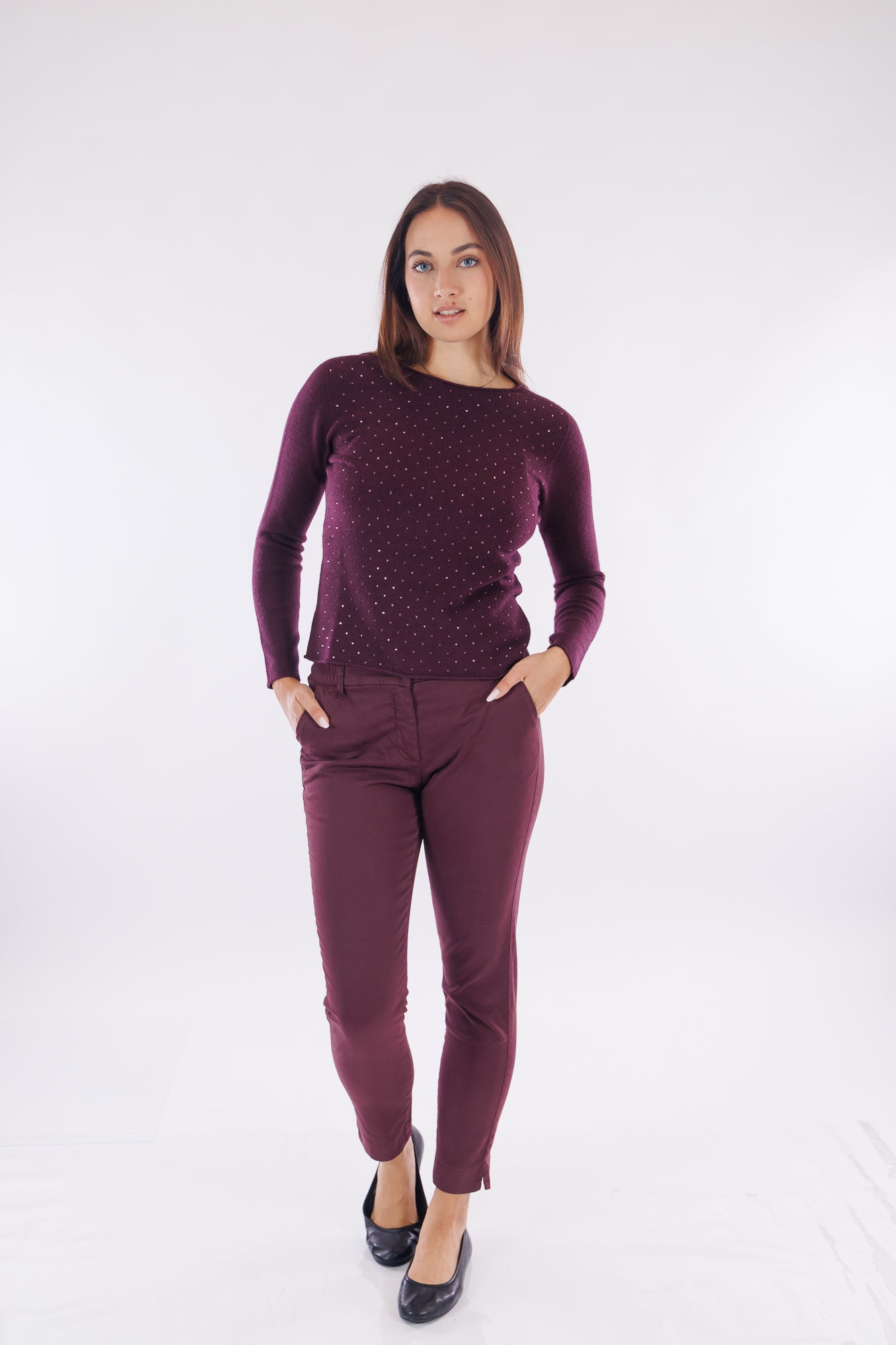 Maglia barca strass