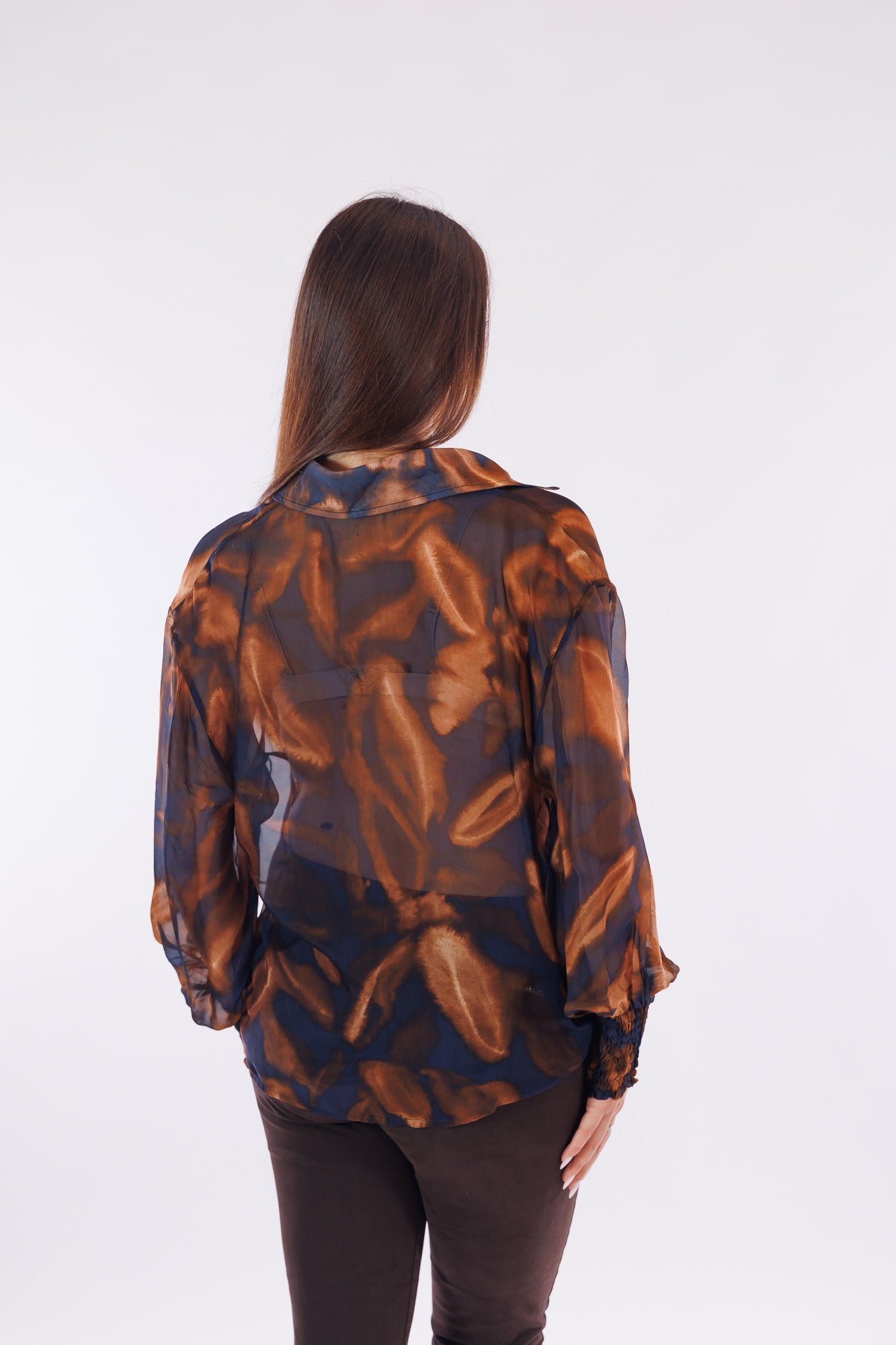 Blusa voile m. seta
