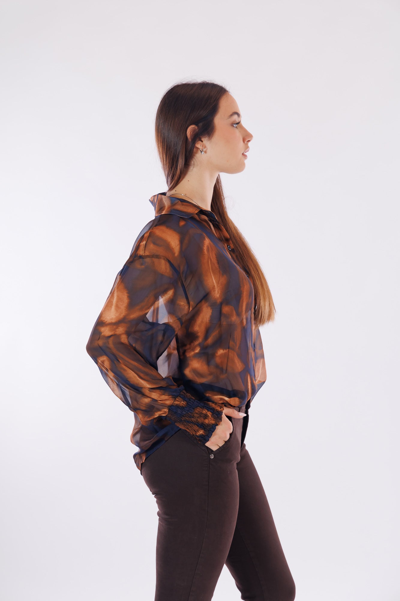 Blusa voile m. seta