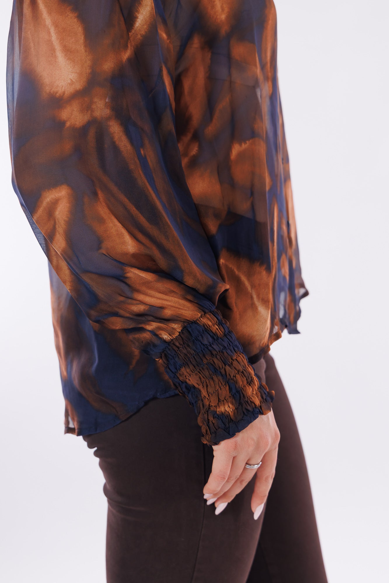 Blusa voile m. seta
