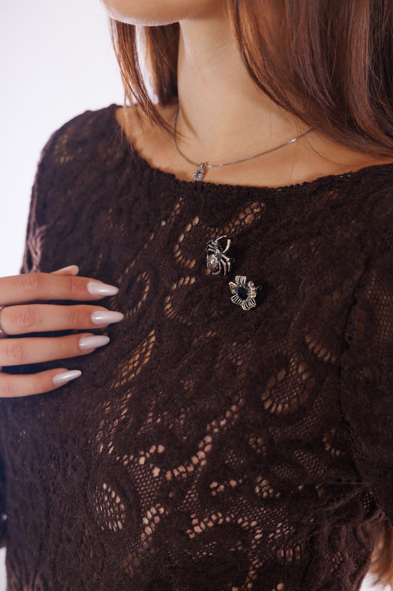 Blusa pizzo lana