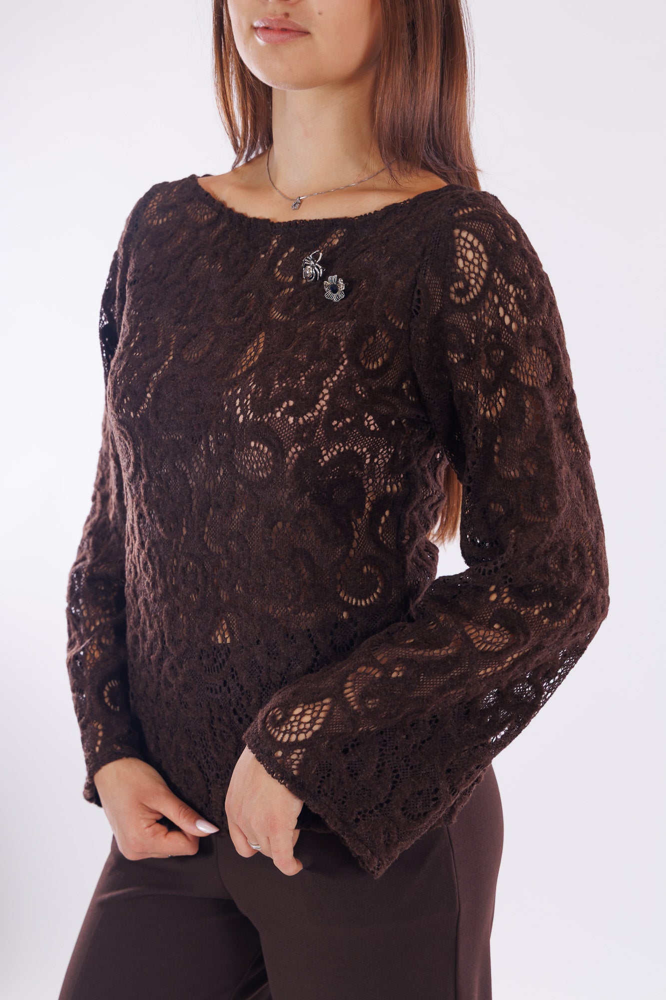 Blusa pizzo lana