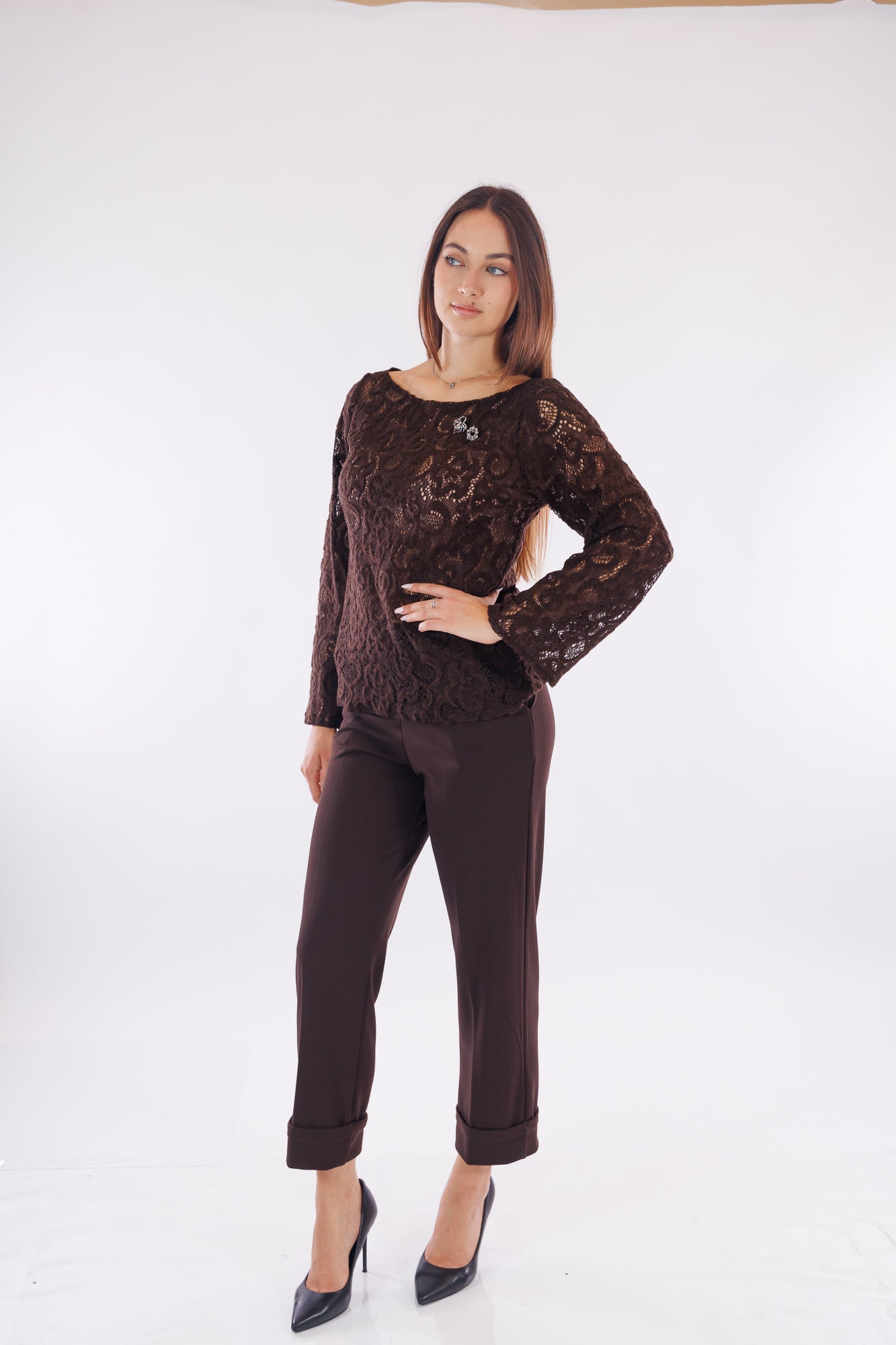 Blusa pizzo lana