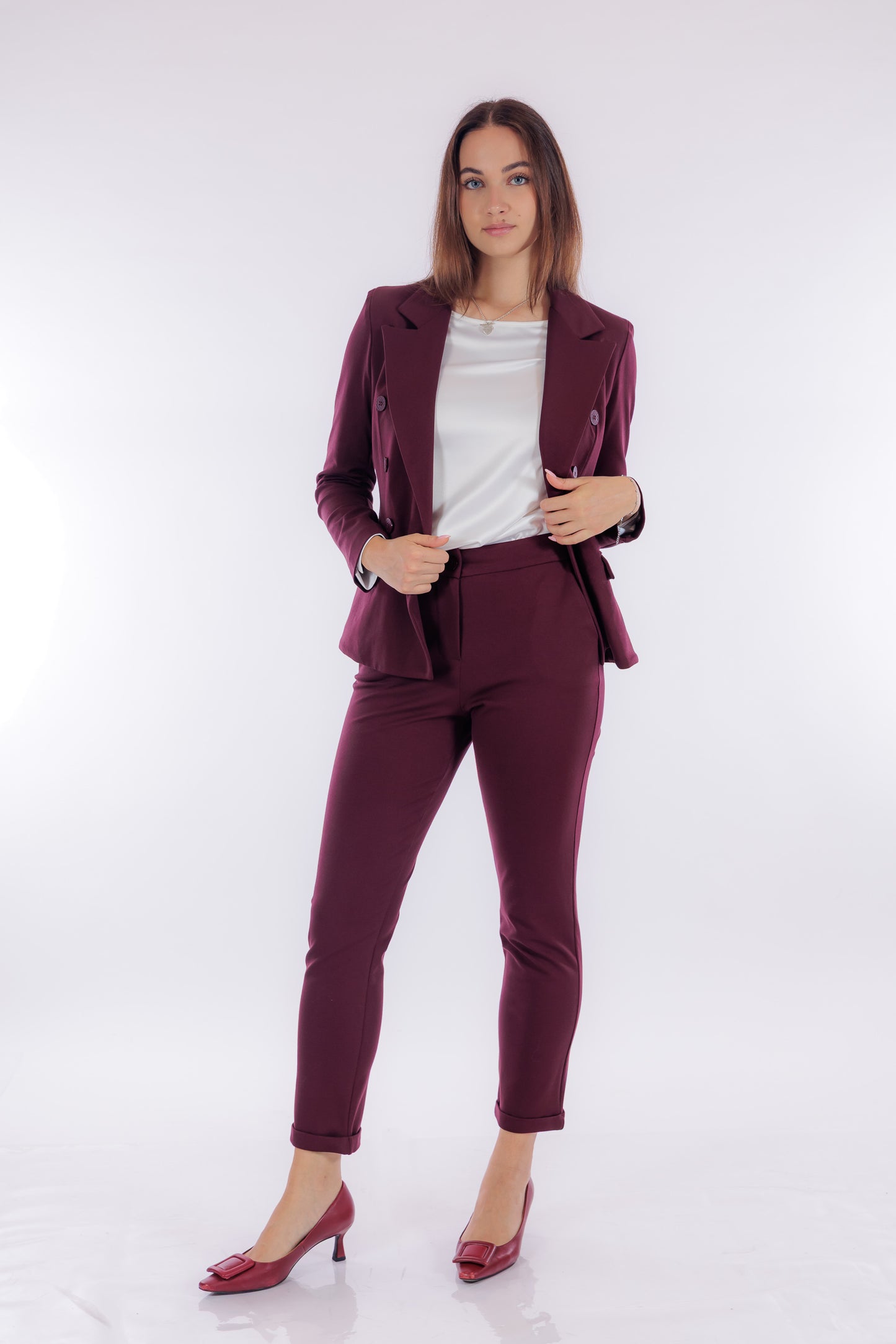 Pantalone stretto punto milano
