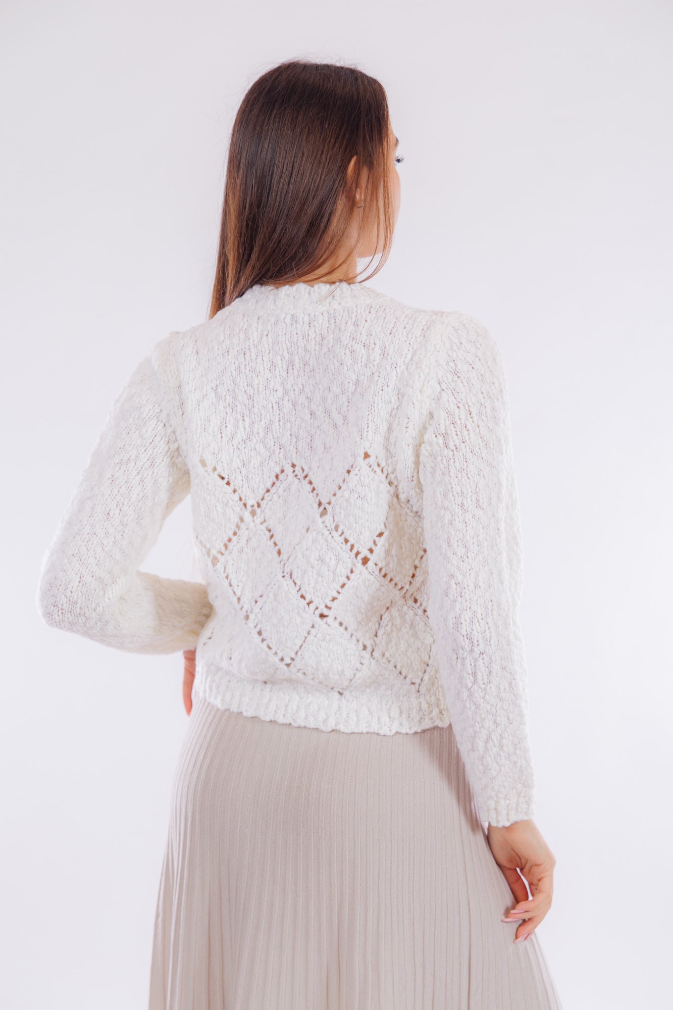 Maglia punzonata a rombi