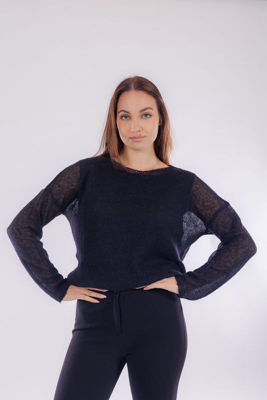 Maglia a sbuffo m.alpaca