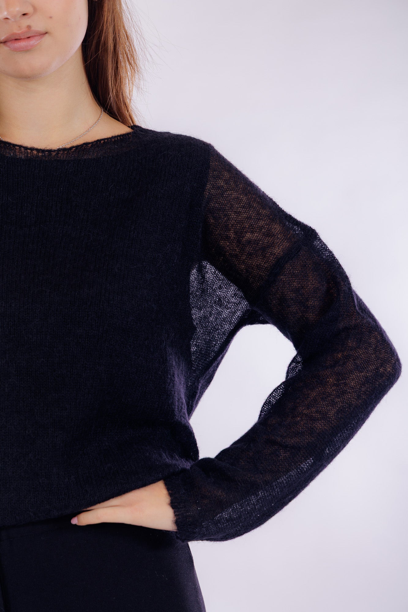 Maglia a sbuffo m.alpaca
