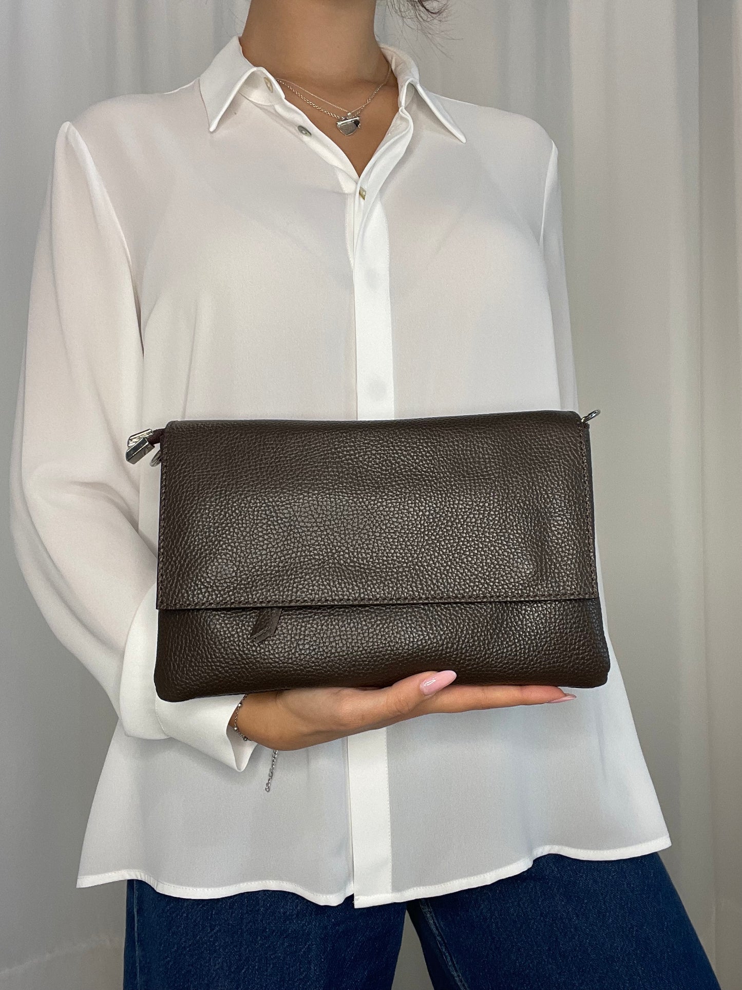 Pochette vera pelle