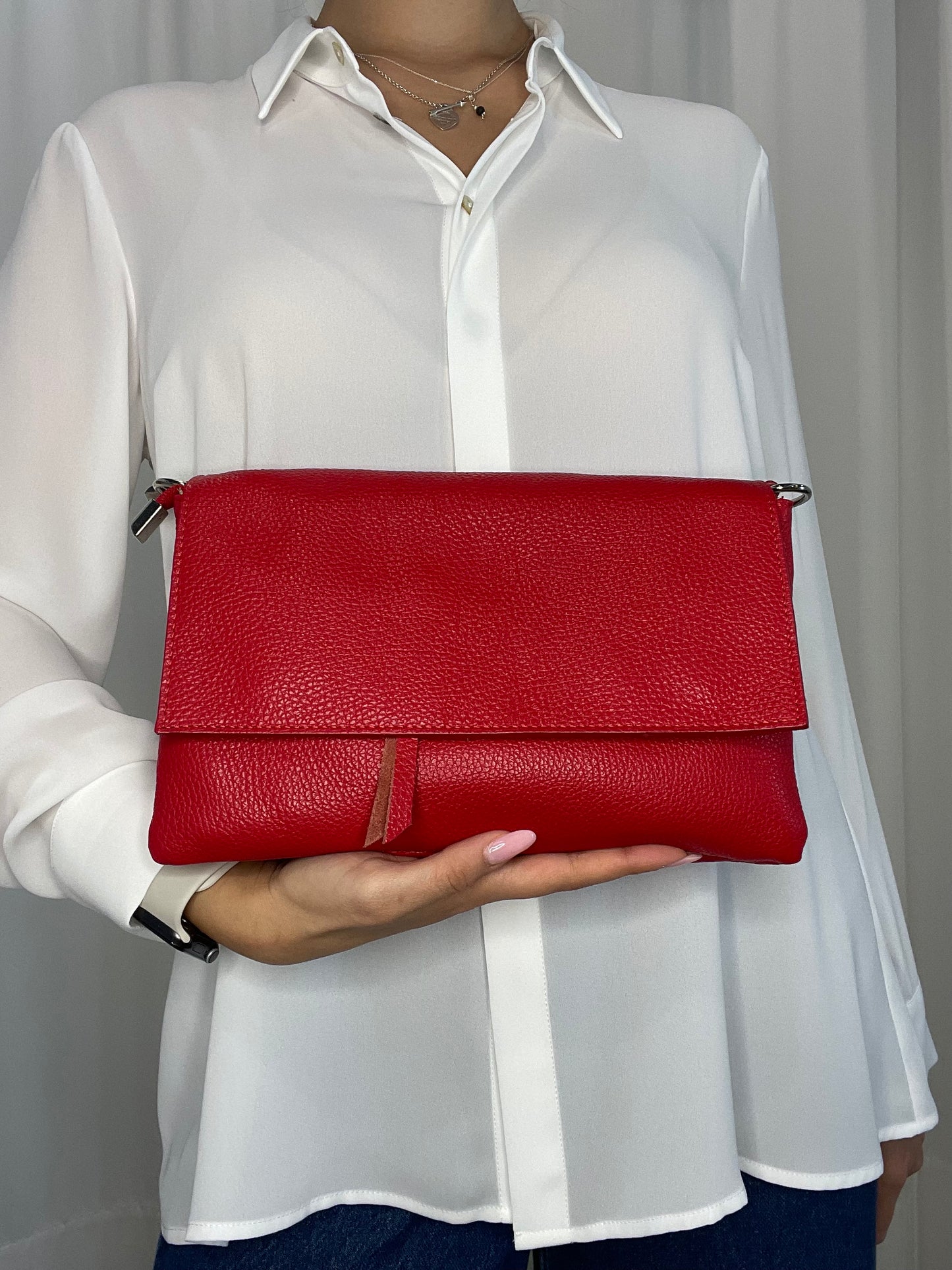 Pochette vera pelle