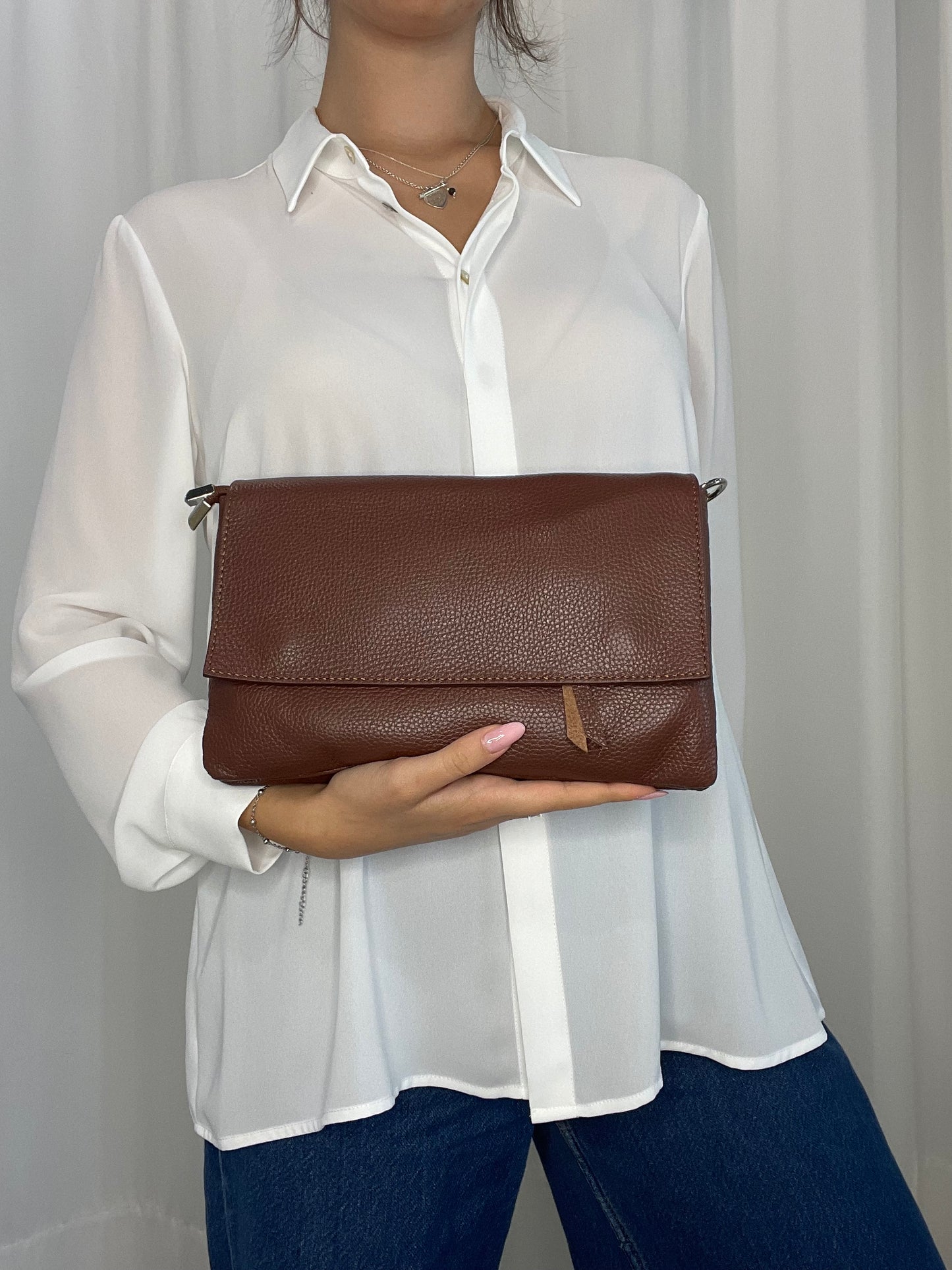 Pochette vera pelle