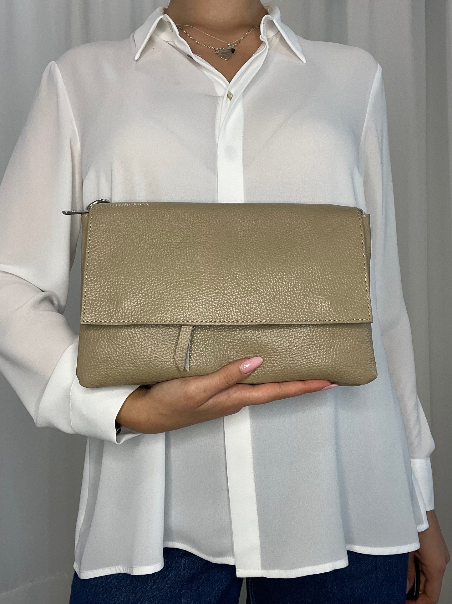 Pochette vera pelle