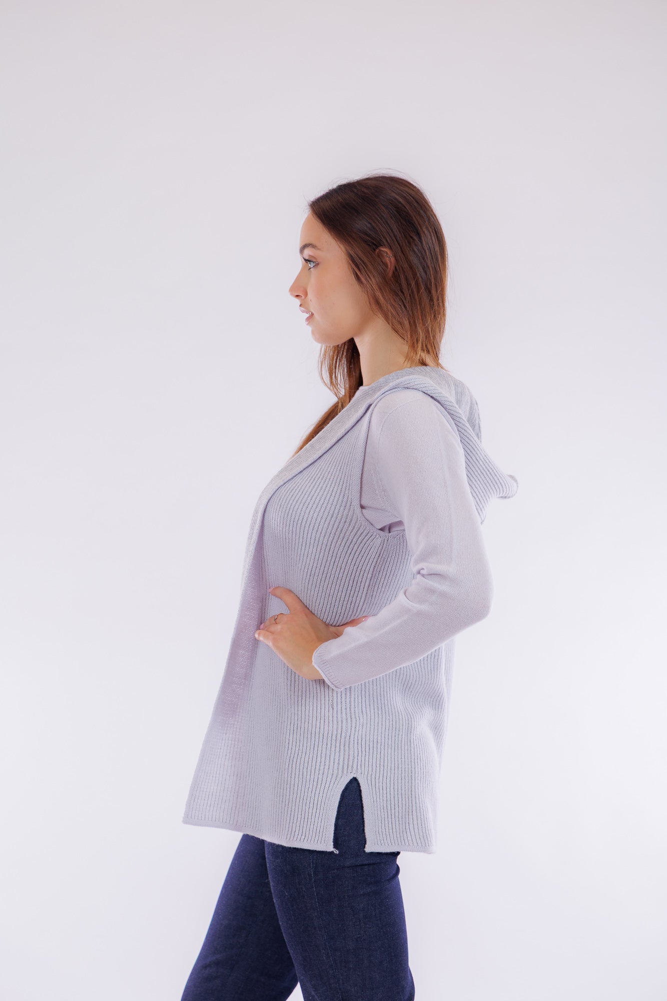 Gilet cappuccio m.cashmere