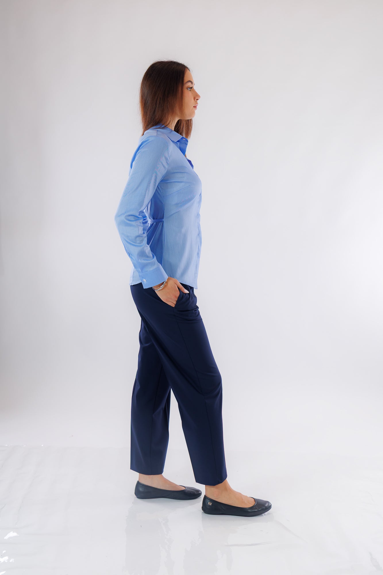 Pantalone cropped wide leg