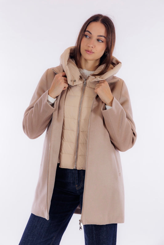 Cappottino lana imbottito