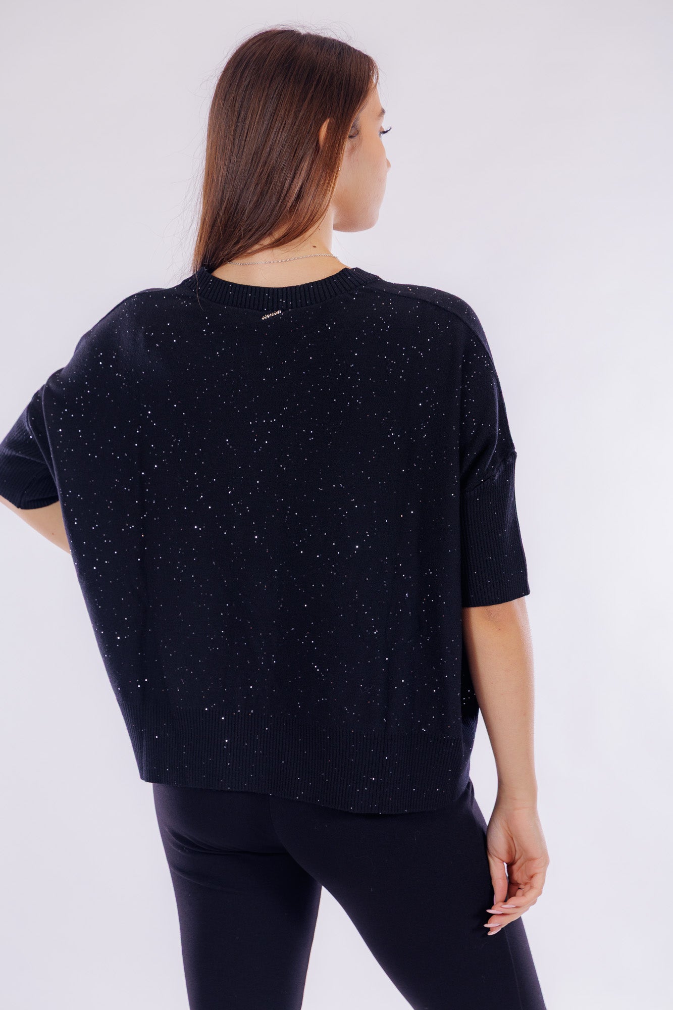 Maglia over micro paillettes