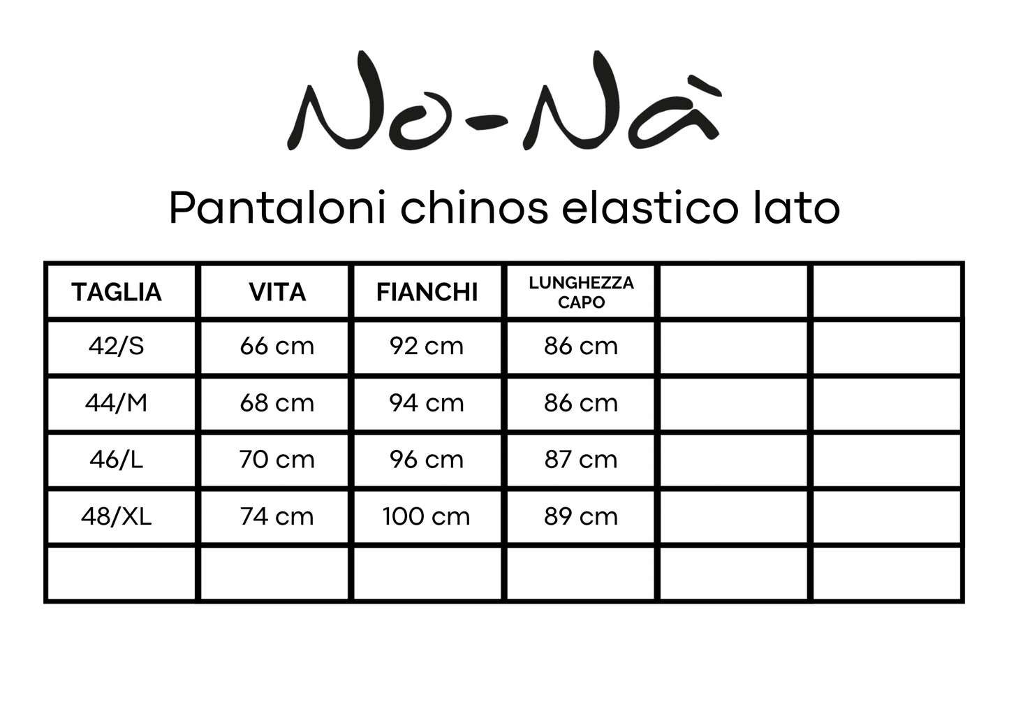 Pantalone chinos elastico laterale