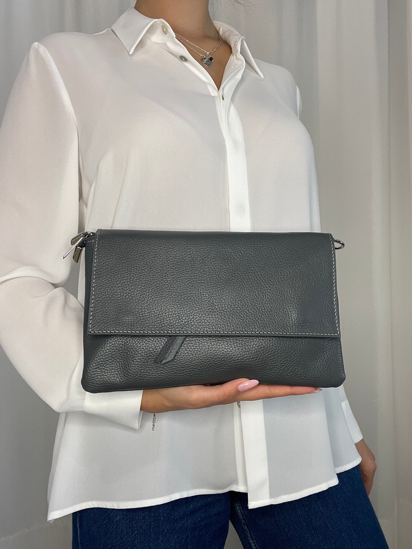 Pochette vera pelle