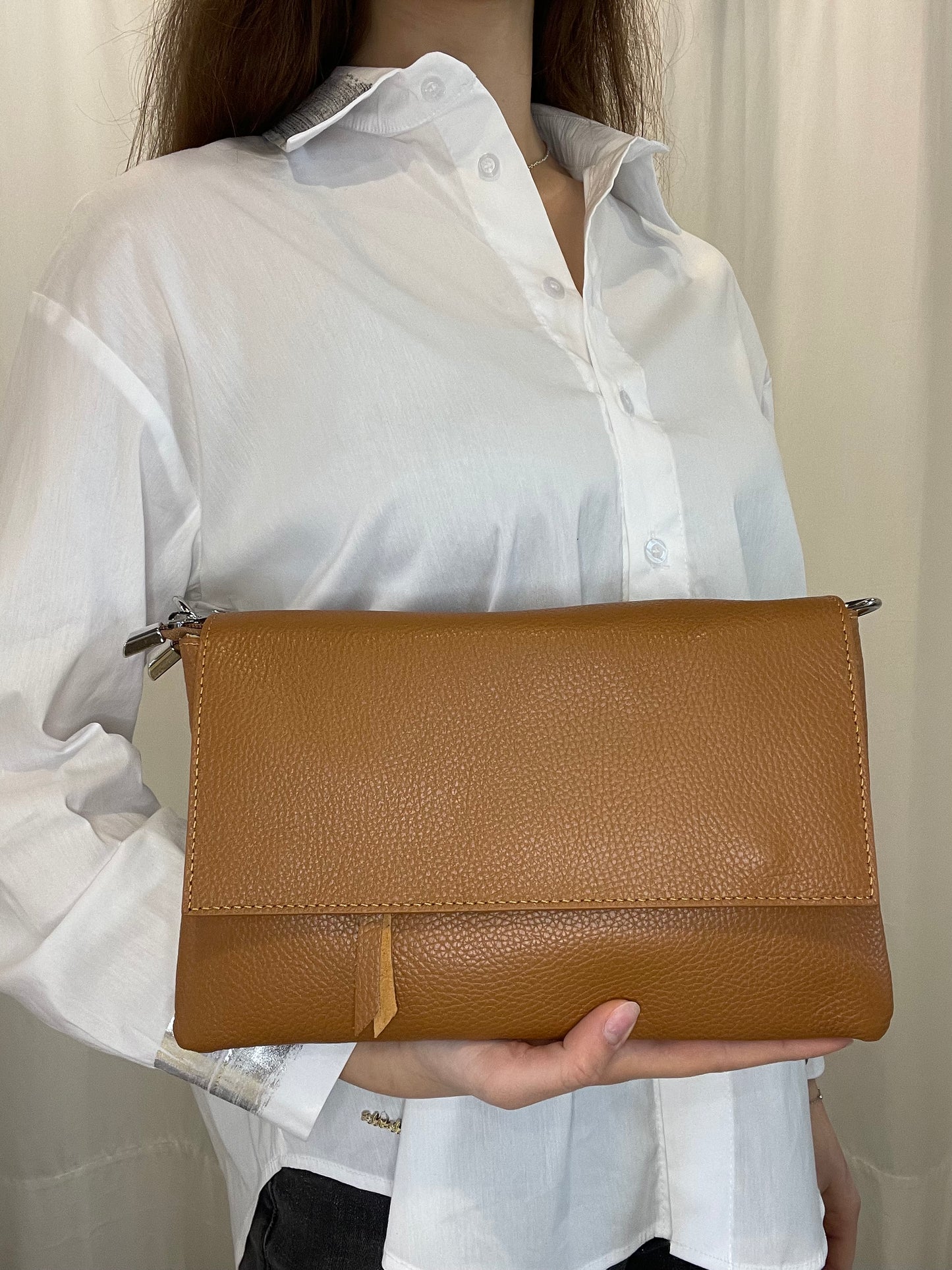 Pochette vera pelle