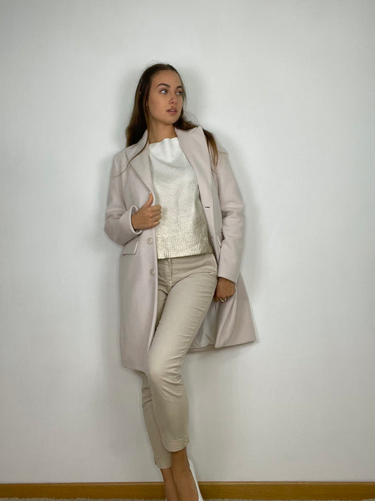 Cappotto spinato vellutato