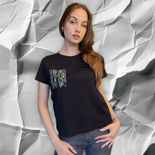 T.shirt taschino strass