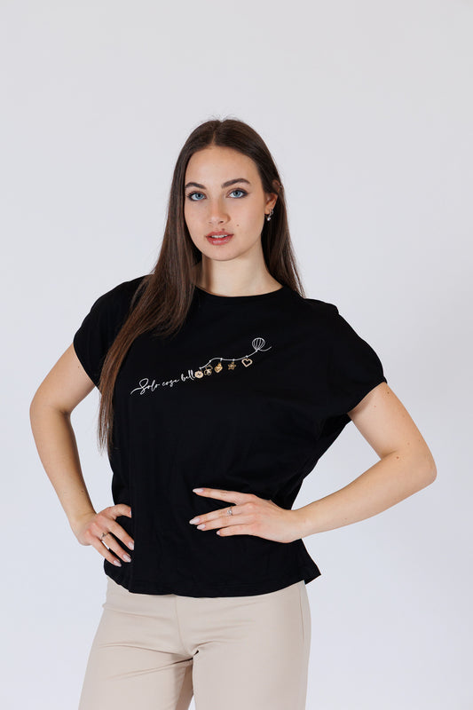 T-shirt con charms