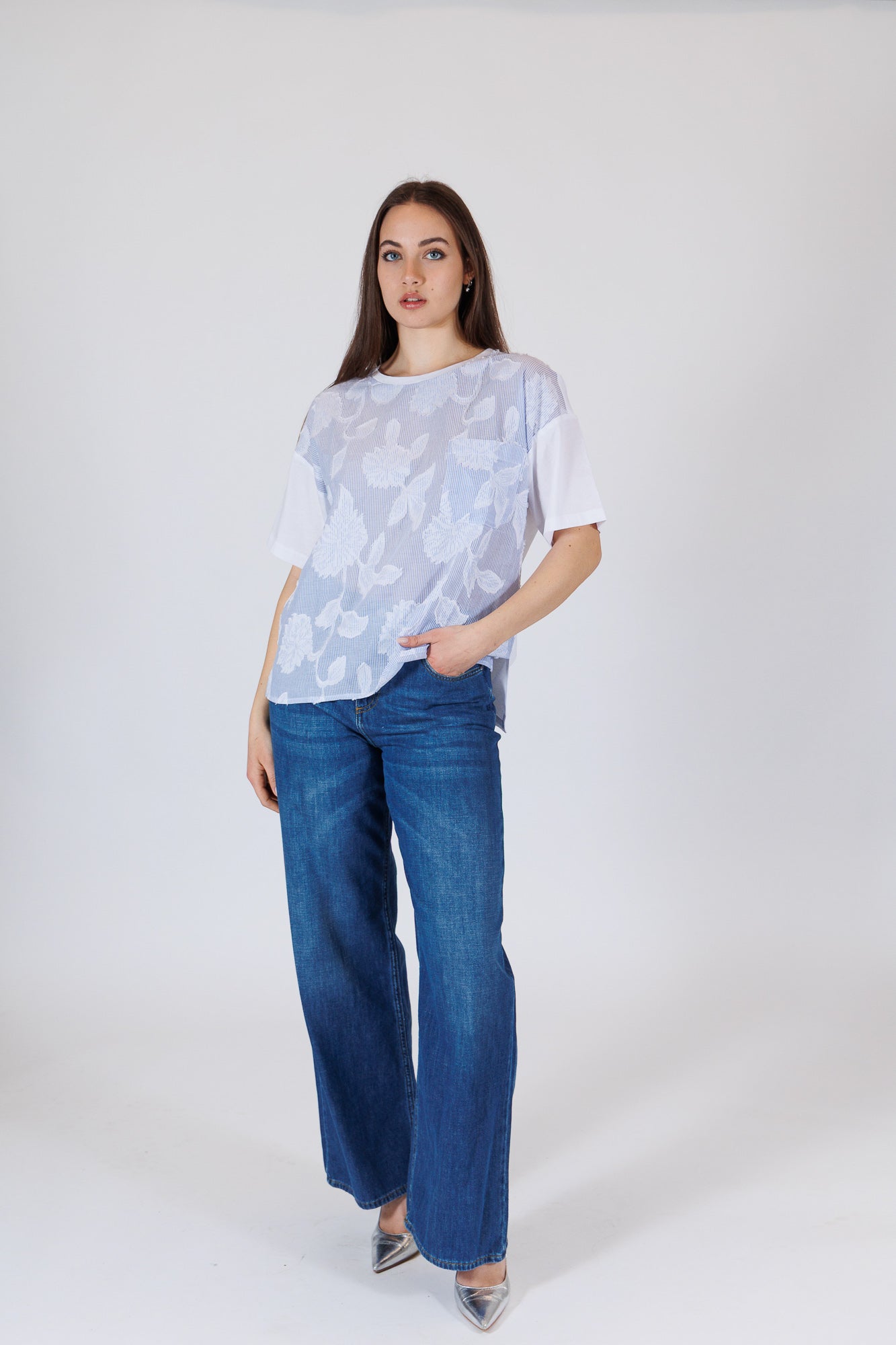 T-shirt in fil coupè